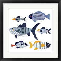 Patterned Fish II Framed Print