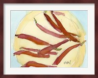 Peppers on a Plate I Fine Art Print