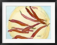 Peppers on a Plate I Fine Art Print