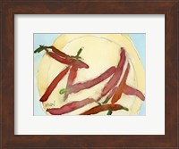 Peppers on a Plate II Fine Art Print