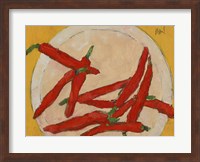 Peppers on a Plate III Fine Art Print
