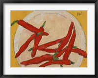 Peppers on a Plate III Fine Art Print