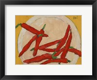 Peppers on a Plate III Fine Art Print