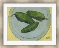 Peppers on a Plate IV Fine Art Print