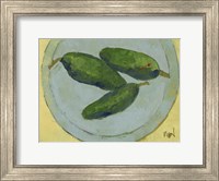 Peppers on a Plate IV Fine Art Print