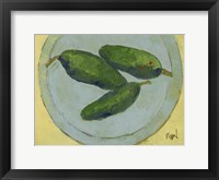 Peppers on a Plate IV Fine Art Print