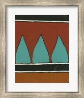 Rust & Teal Patterns II Fine Art Print