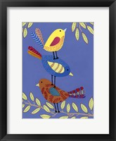 Patterned Feathers I Framed Print