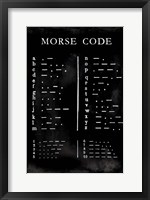 Morse Code Chart Fine Art Print