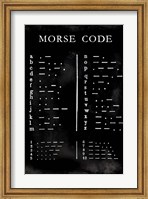 Morse Code Chart Fine Art Print