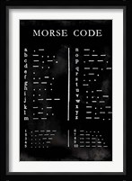 Morse Code Chart Fine Art Print