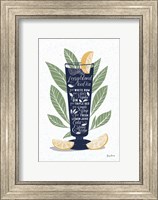 Fruity Cocktails II Navy Fine Art Print