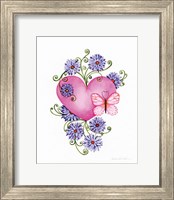 Hearts and Flowers III Fine Art Print