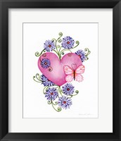Hearts and Flowers III Fine Art Print