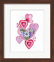 Hearts and Flowers II Fine Art Print