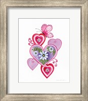Hearts and Flowers II Fine Art Print