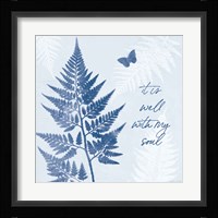 True Blue IV Framed Print