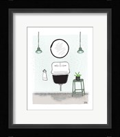 Sage Bath II Framed Print