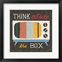 Retro Desktop Television v2 Framed Print