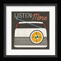 Retro Desktop Radio v2 Framed Print