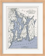Narragansett Bay Map II Fine Art Print