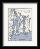 Narragansett Bay Map II Fine Art Print