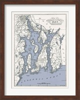 Narragansett Bay Map II Fine Art Print