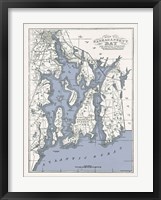 Narragansett Bay Map II Fine Art Print
