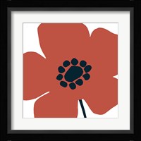 Pop Art Floral IV Retro Framed Print