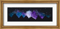 Stars Over the Mountains )(purple) Fine Art Print