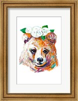 Bear with Flower Crown Fine Art Print