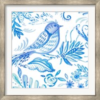 Birds in Blue I Fine Art Print
