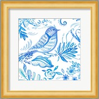 Birds in Blue I Fine Art Print