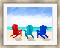 Beach Chair Trio Fine Art Print