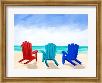 Beach Chair Trio Fine Art Print