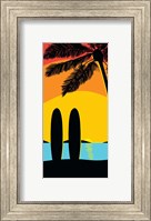 Sunset Surf Panel Fine Art Print