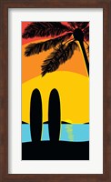 Sunset Surf Panel Fine Art Print