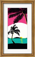 Pink Sunset Surf Panel Fine Art Print