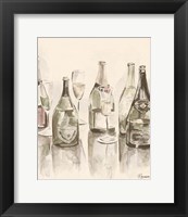 Sepia Champagne Reflections I Fine Art Print