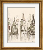 Sepia Champagne Reflections I Fine Art Print
