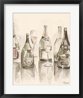 Sepia Champagne Reflections I Fine Art Print