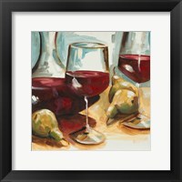 Red Wine and Pears Fine Art Print