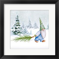 Gnomes on Winter Holiday I Fine Art Print