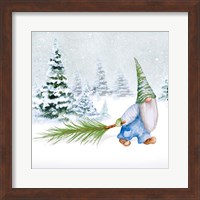 Gnomes on Winter Holiday I Fine Art Print