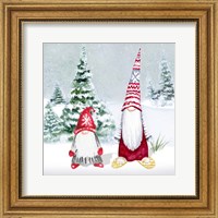 Gnomes on Winter Holiday II Fine Art Print