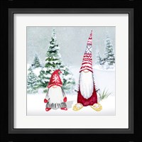 Gnomes on Winter Holiday II Fine Art Print