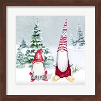 Gnomes on Winter Holiday II Fine Art Print