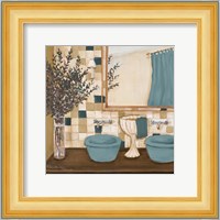 Blue Zen Bath I Fine Art Print