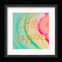 Chic Glitter I Framed Print