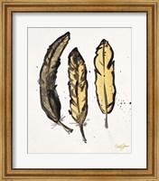 Golden Feathers I Fine Art Print